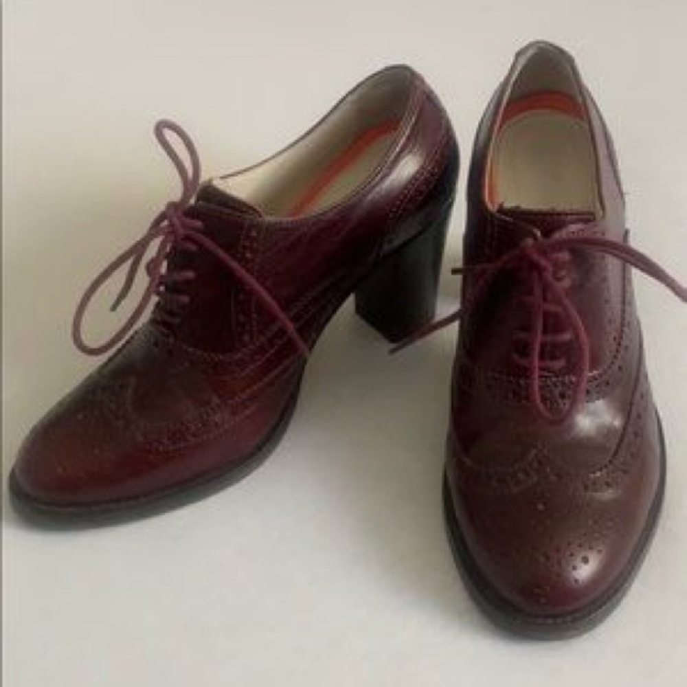 Boden Brogue Heeled Ankle Boots